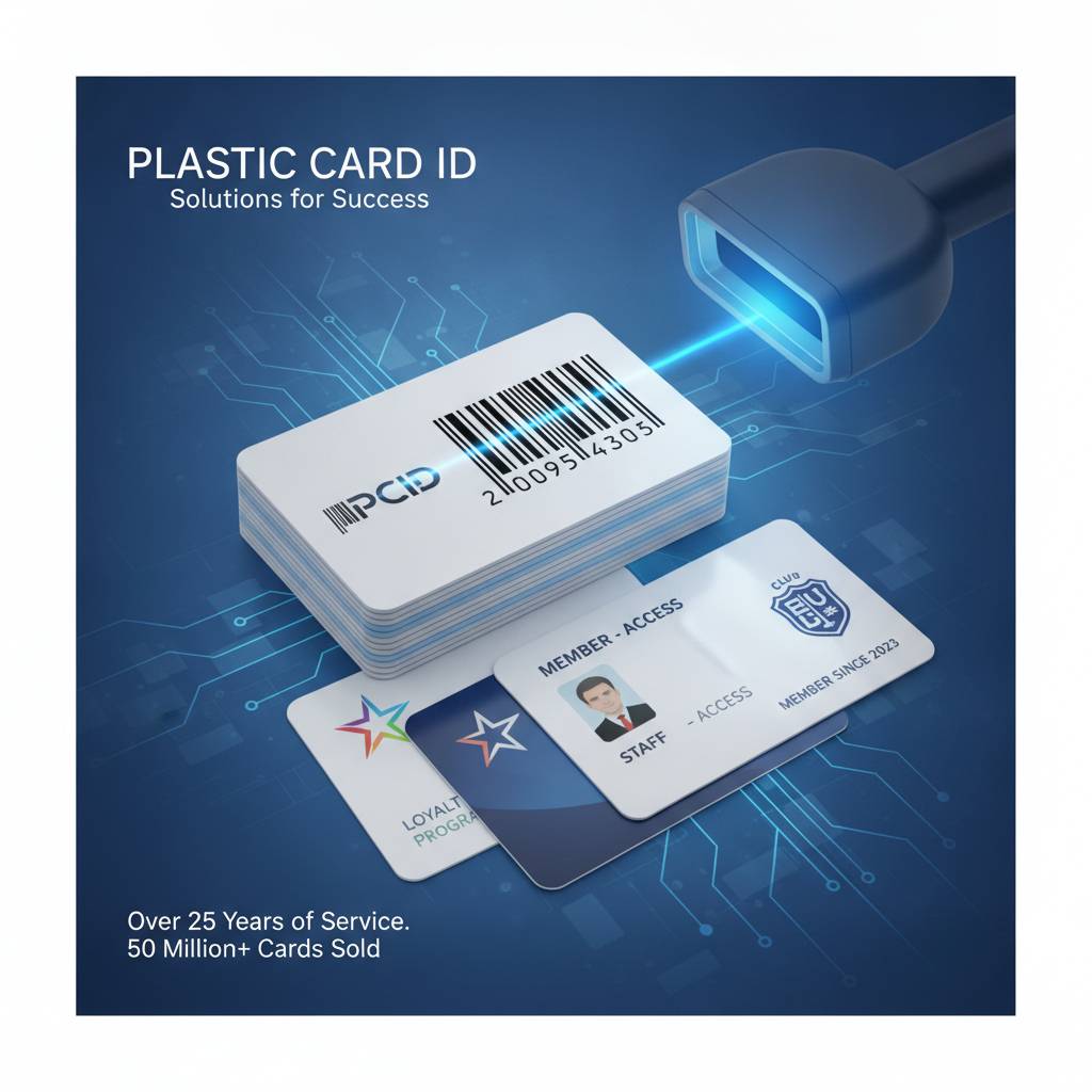 Barcode Plastic Cards for Access Control and Security